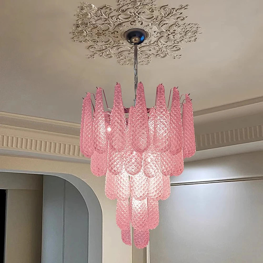 4-8 Layer Colorzied Glass Art E14 LED Ceiling — product photo 3 of 6