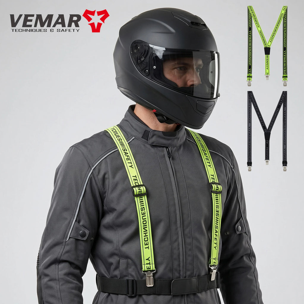 Motorcycle Trouser Suspenders Elastic Adjustable Motorbike Y Back — main product photo