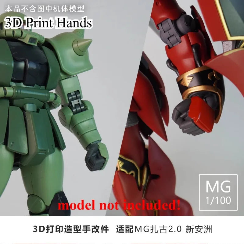 4 Pairs 3D Printing Modified Styling Hands Compatible — main product photo