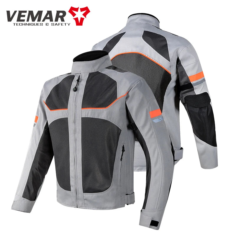 Motorbike Vemar Men's Mesh Jacket Black/Gray — product photo 2 of 6