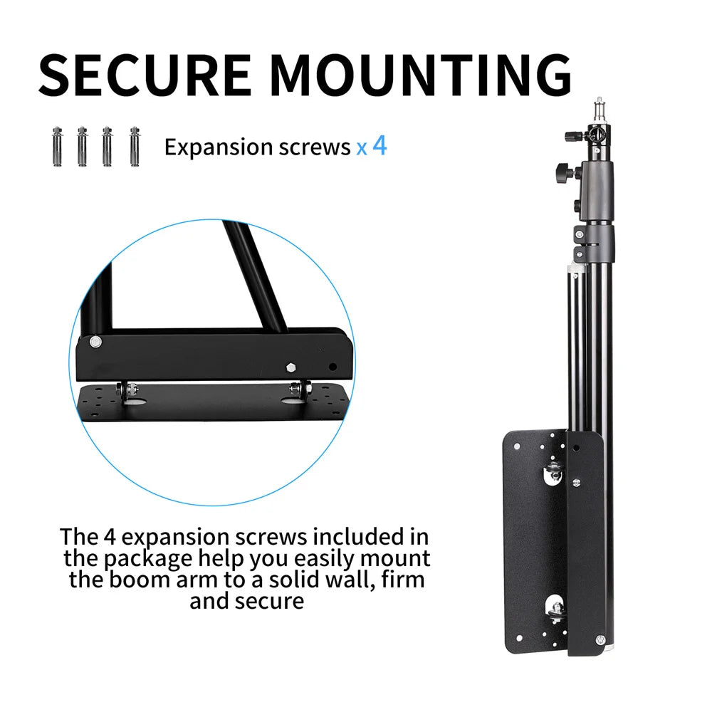 100/135/ 170cm Wall Mounting Triangle Boom Arm Photography — product photo 6 of 6
