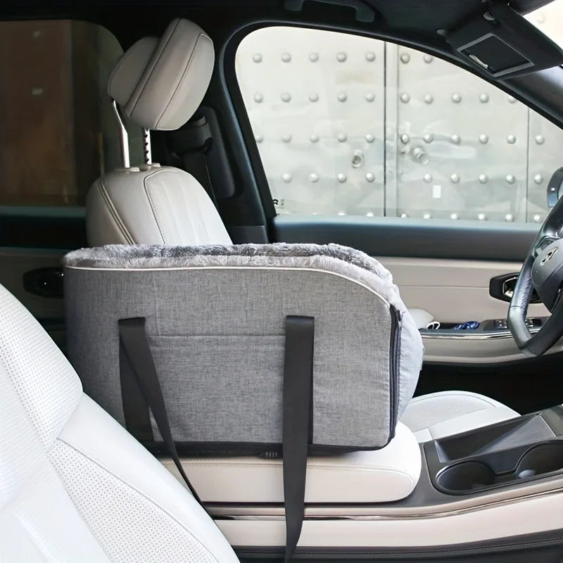 1pcs linen Fabric Pet Car Seat Mat Portable — product photo 5 of 6