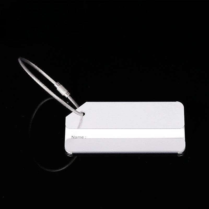 1pcs Unisex Metal Luggage Tag Portable Label Suitcase — product photo 2 of 6