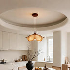 Japanese Wabi-Sabi Resin LED Pendant Light Petal Ceiling — product photo 5 of 6