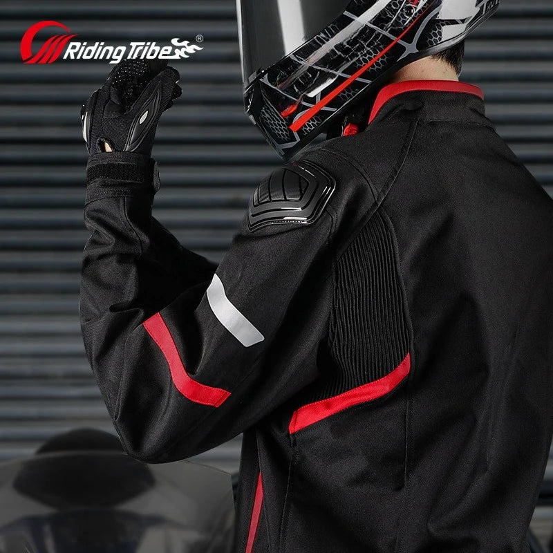 Motorcycle Riding Suit Men Waterproof Jacket Pants Set — product photo 2 of 6