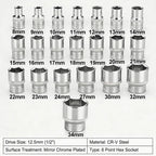 1/2" Hex Socket Set Cr-V Steel Mirror Polish — product photo 2 of 6