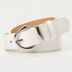 Solid Color PU Belts for Women 100cm Versatile — product photo 2 of 6