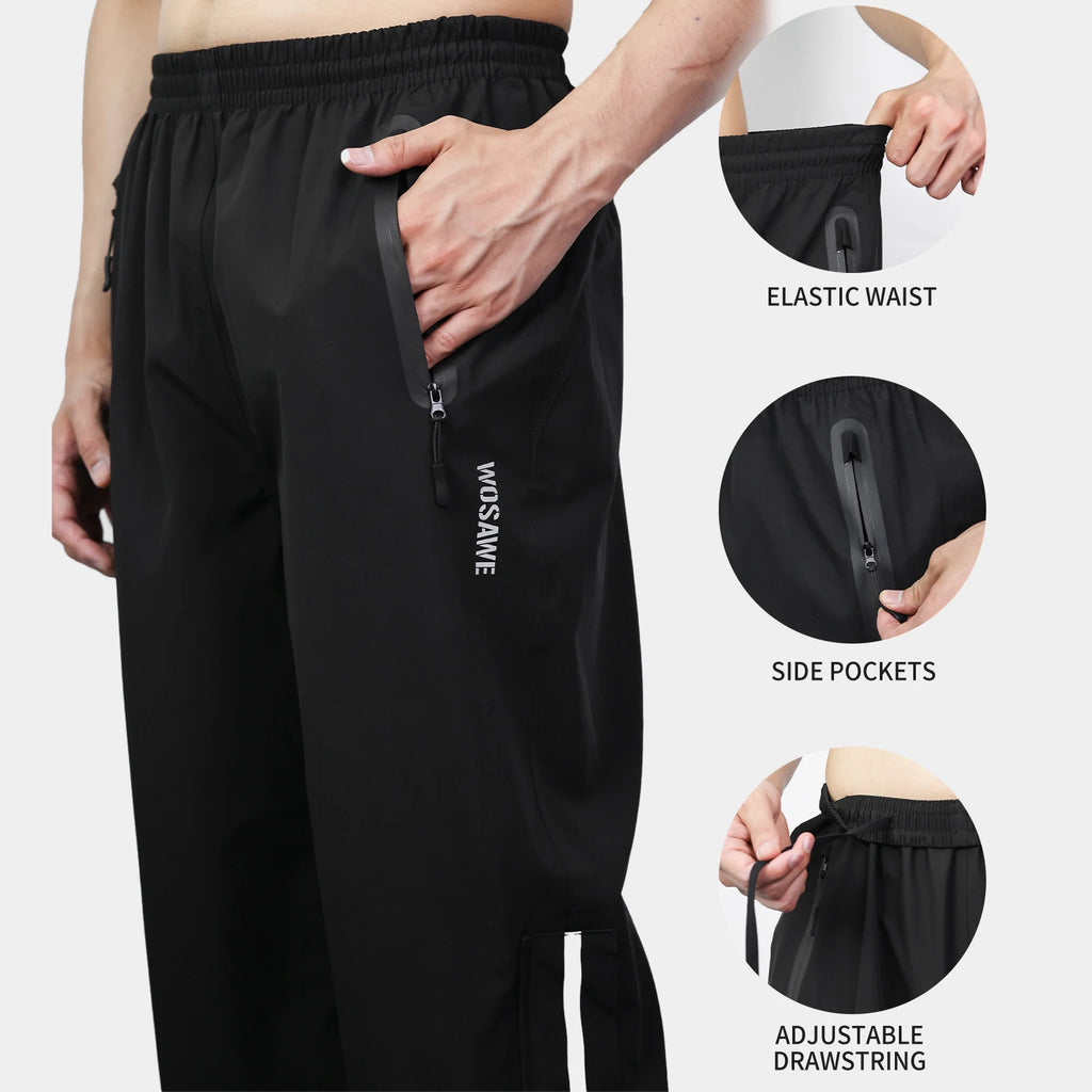 WOSAWE Motorcycle Motorbike Rainproof Single Pants Waterproof Unisex — product photo 3 of 6