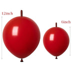 50/30/10Pcs Link Balloon Linking Balloons 6/12inch Metallic Chrome — product photo 4 of 6