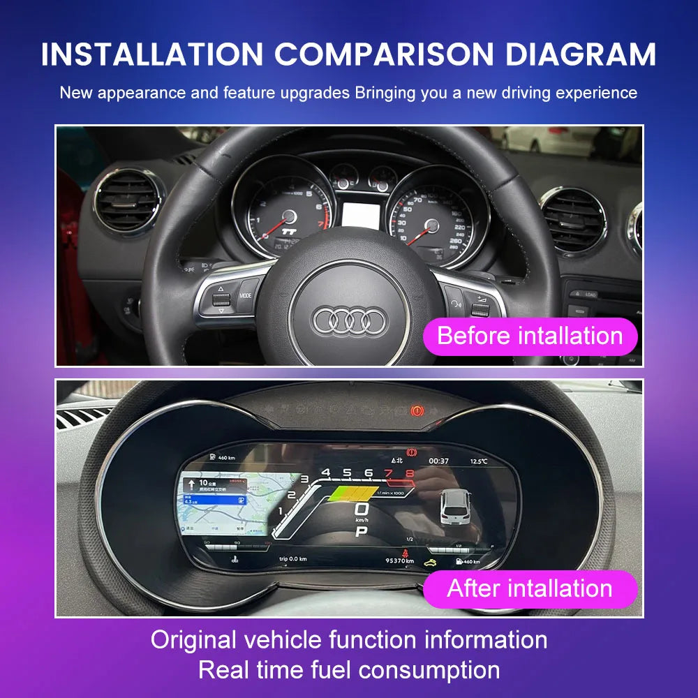 LCD Car Digital Dashboard Cluster For Audi A3 — product photo 3 of 6