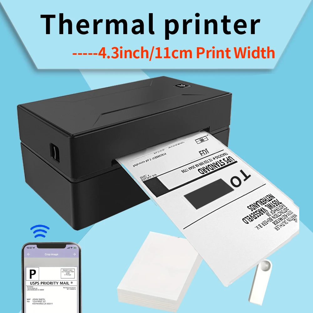 Marklife Thermal Printer Black Bluetooth Inkless HD Printer — main product photo