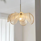 Wabi Sabi Fabric Pendant Light Adjustable Cord Ceiling — product photo 5 of 6