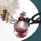 Glass Aromatherapy Perfume Pendant Necklace — product photo 5 of 6