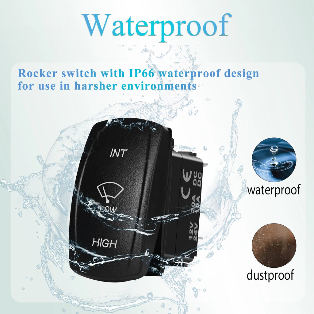 Boat Windshield Wiper Control INT LOW HIGH 3 — product photo 4 of 6