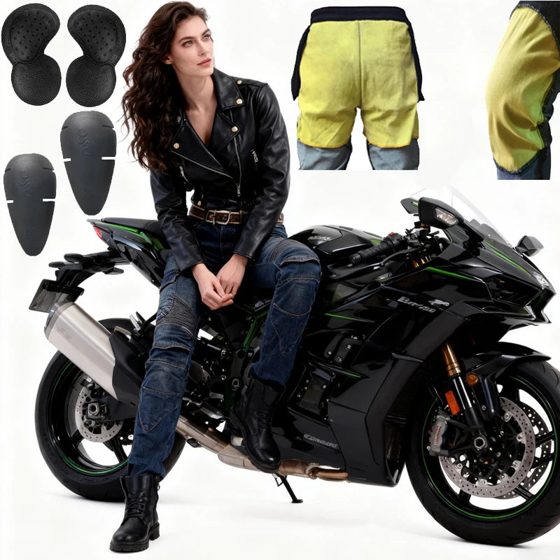 XXS 5XL Aramid Motorcycle Pants Women Fireproof Protective — main product photo