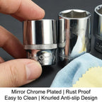 1/2" Hex Socket Set Cr-V Steel Mirror Polish — product photo 6 of 6