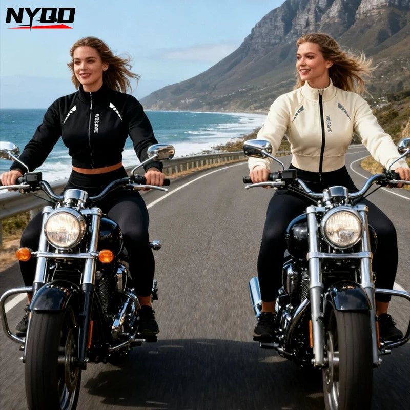 WOSAWE Women Motorcycle Jacket Fall Winter Warm Motorbike — main product photo
