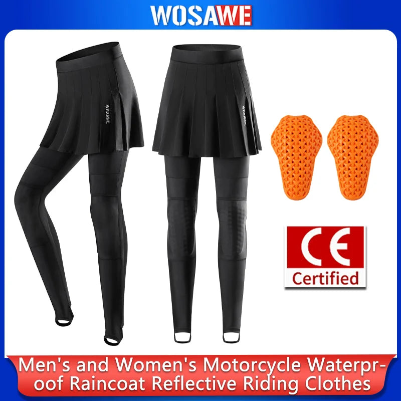 WOSAWE Women Motorcycle Trousers Skirt with Remove Kneepads — main product photo