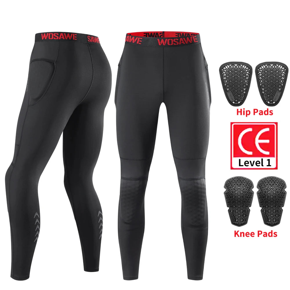 WOSAWE Motorcycle Compression Pants Motorbike Riding Breathable — product photo 2 of 5