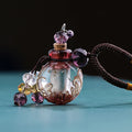 Glass Aromatherapy Perfume Pendant Necklace — main product photo