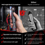 Adjustable angle mini electric screwdriver set