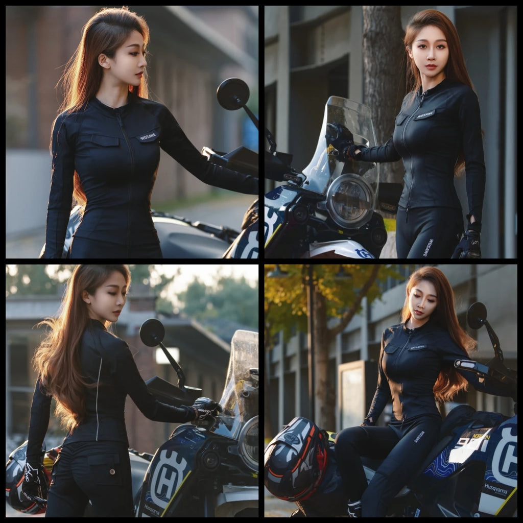 WOSAWE Women Motorcycle Jacket and Pants Suit with — product photo 4 of 6