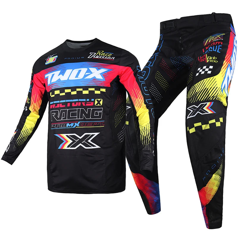 Two-X MX UTV Motocross Race Jersey Pants Combo — product photo 2 of 5