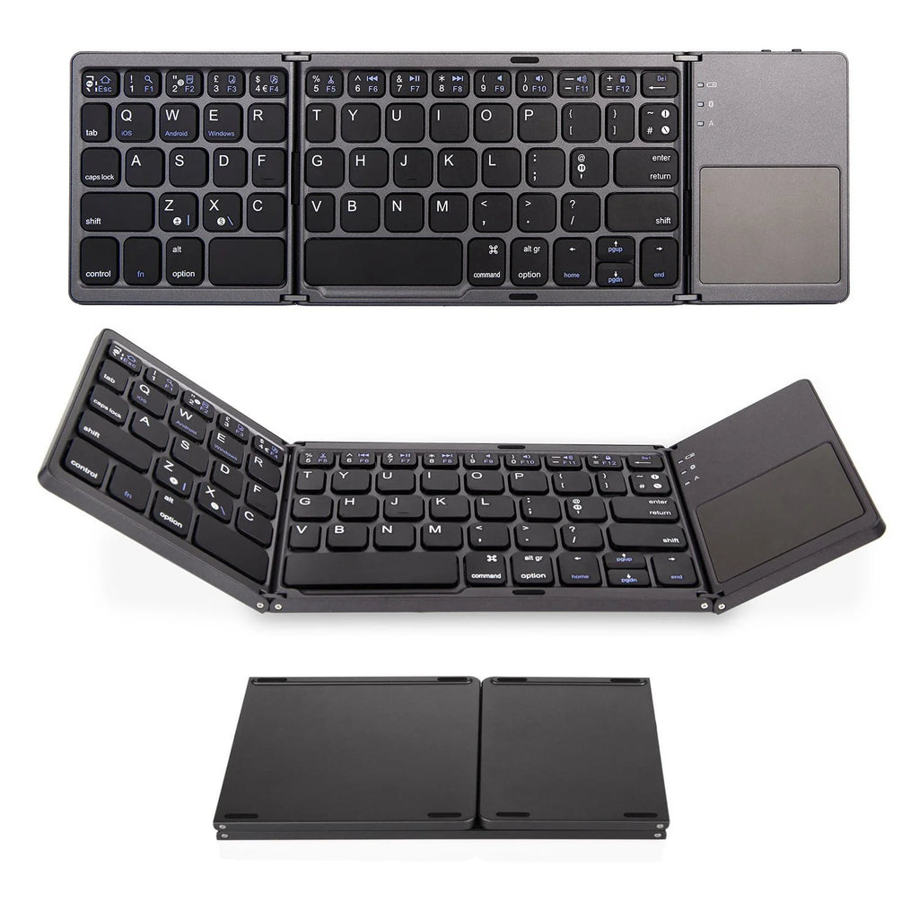 Foldable Bluetooth Keyboard With Touchpad For Android iOS — product photo 4 of 6