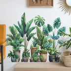 Tropical Potted Plant Wall Stickers for Living Room — main product photo