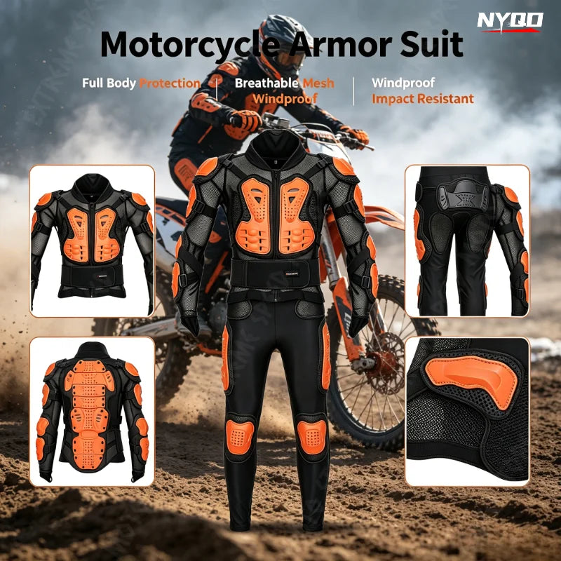 Motorcycle MX Armor Neck Guard Motocross Riding Jacket — main product photo