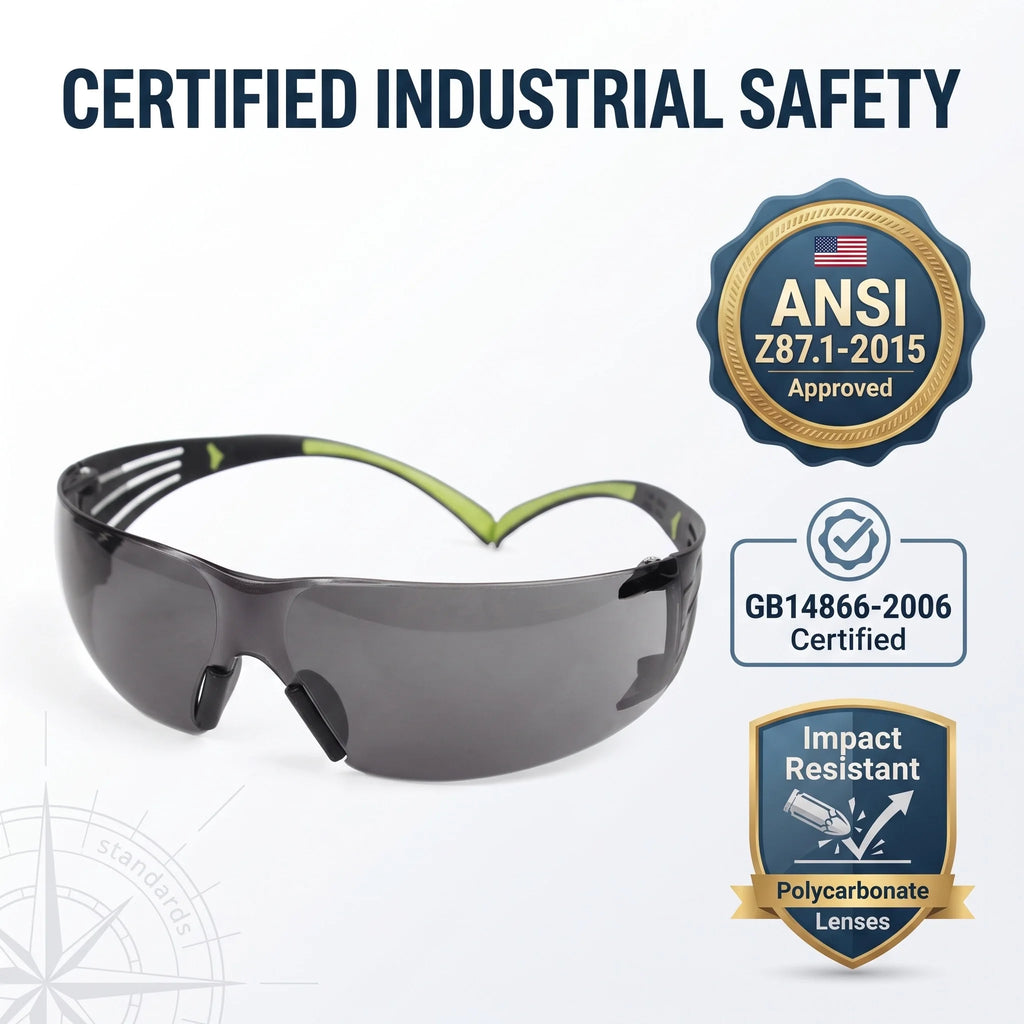 3M SF402AF Safety Glasses ANSI Z87.1 Clear Goggles — product photo 3 of 6