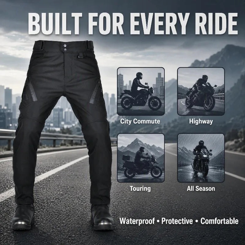 Men's 4‑Season Motorbike Riding Pants Waterproof Windproof High — main product photo