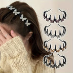 Wavy Headband Rhinestone Butterfly Headband Squiggly Headband All-Day — product photo 3 of 6