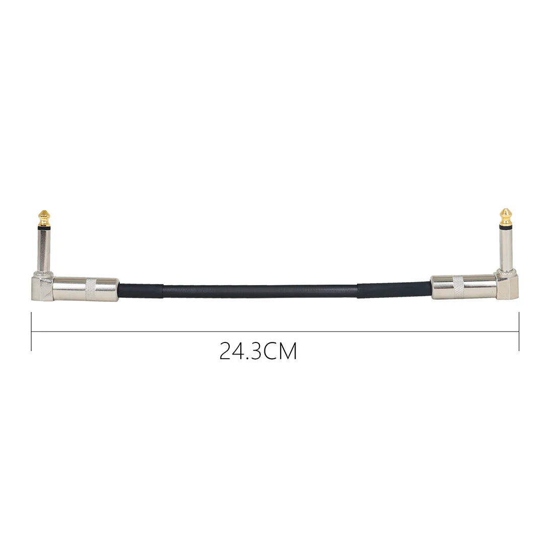 Guitar Patch Pedal Cable 6.35mm Right Angle Plug — product photo 6 of 6