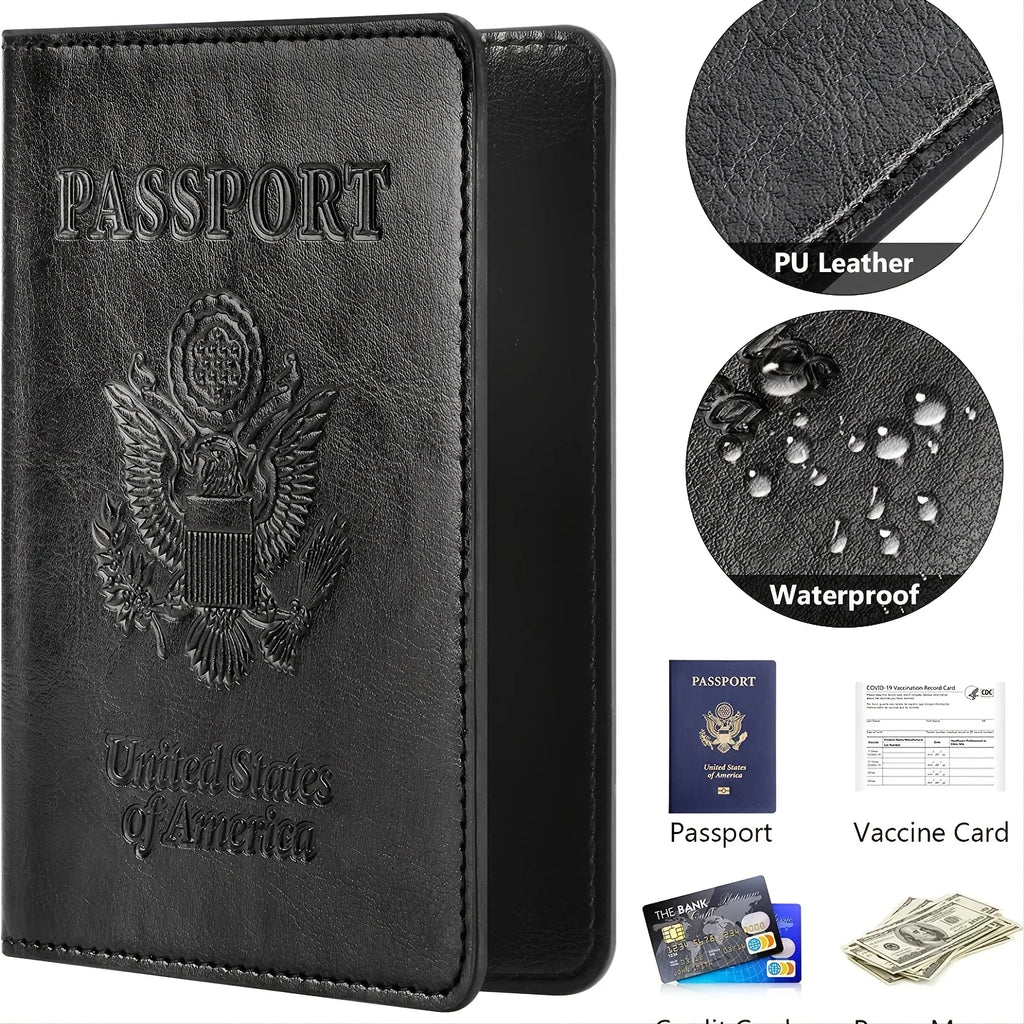 Passport Holder Cover Wallet Travel Essentials RFID Blocking — main product photo