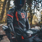Men's All-Weather Waterproof PU Leather Motorcycle Jacket CE — product photo 5 of 6