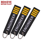 3PCS Engineer Embroidery Letter Motorcycles Key Chain and — main product photo
