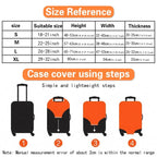 Portable Thick Elastic Luggage Protective Cover Simplicity Dust — product photo 3 of 6