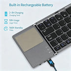 Foldable Bluetooth Keyboard With Touchpad For Android iOS — product photo 6 of 6