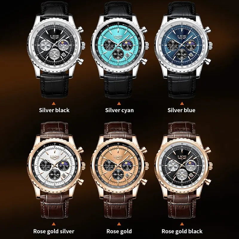 LIGE New Mens Watches Top Brand Luxury Men — product photo 6 of 6