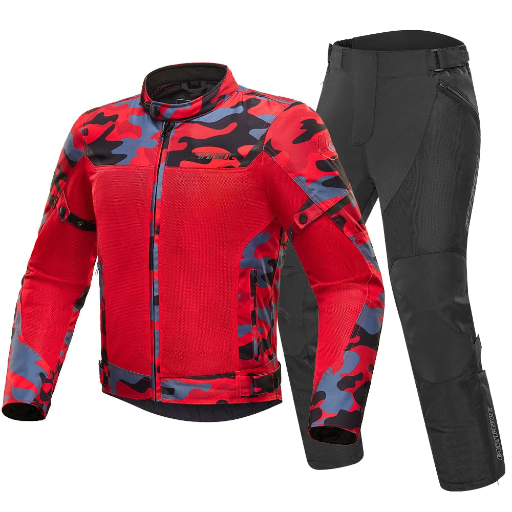 Breathable Motorcycle Jacket Man Summer Motocross Riding Clothing — main product photo