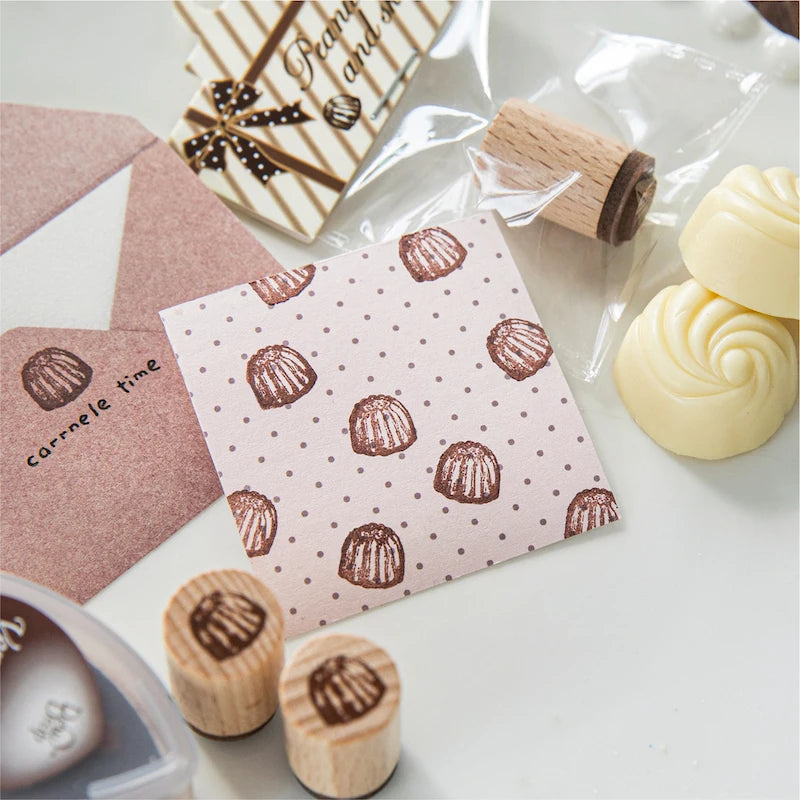 Cute Candy Chocolate Design Wood Stamp Mini Scrapbooking — product photo 5 of 6