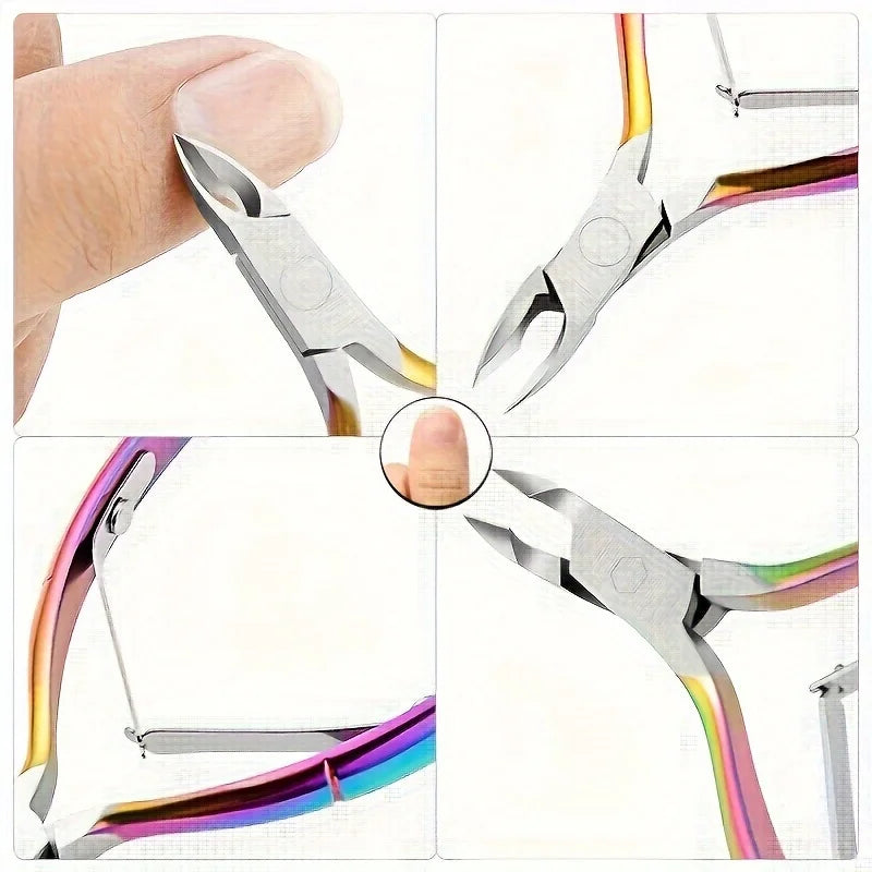 1 Pcs Colorful Scissor Nail Cuticle Nipper Clipper