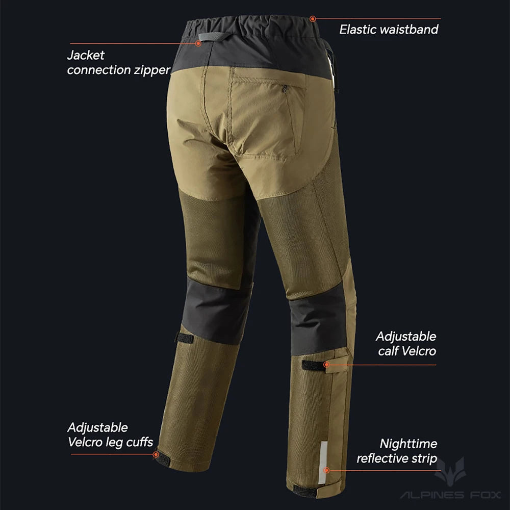 Summer Breathable Motorcycle Pants CE Protection Men Motorbike — product photo 3 of 6