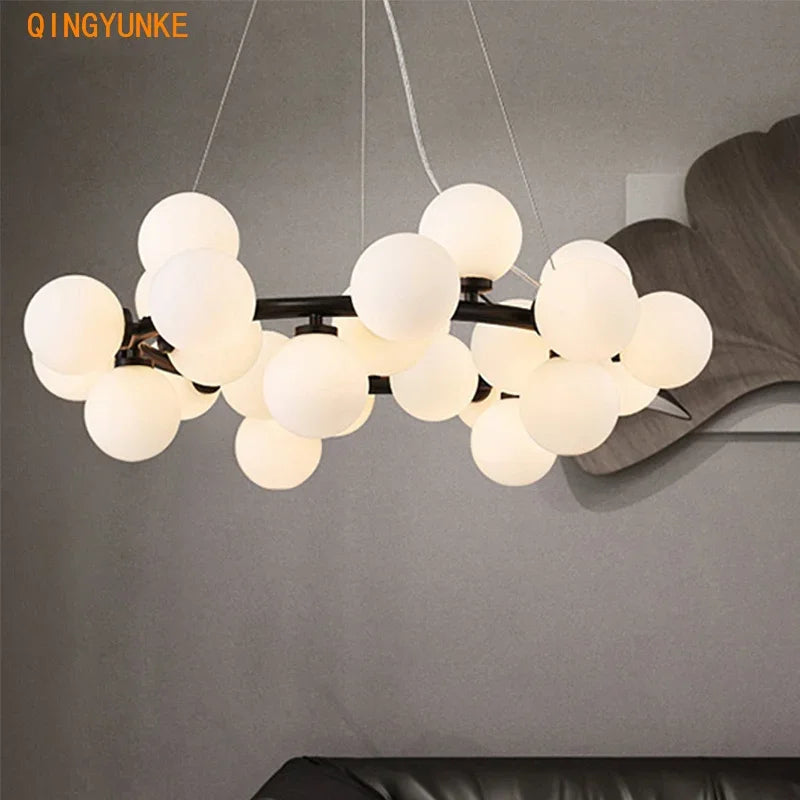 Modern Led Chandelier Glass Ball Lamp Ceiling Fixtures — product photo 3 of 6