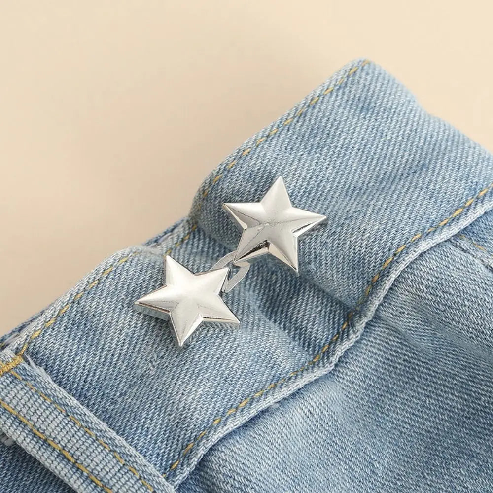 Alloy Star Pants Button Tightener Button Clasps Adjustable — main product photo