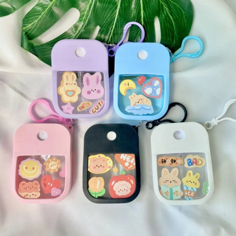 1/3PCS Mini Refillable Spray Bottle 45ml with Keychain — product photo 5 of 6