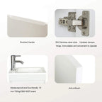 *16" Small Modern Painted Wall Mounted Floating Bathroom — product photo 6 of 6