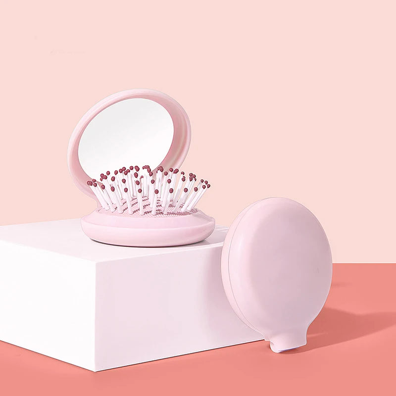 Mini Folding Head Massager Mirror anti-static Styling Accessories — product photo 2 of 6