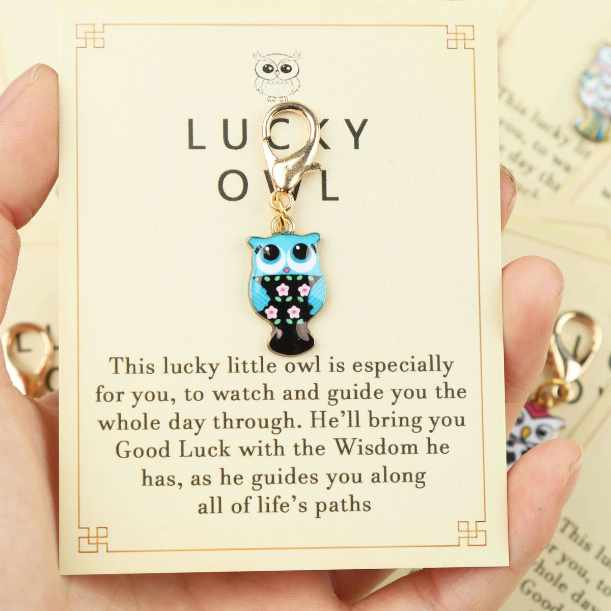 12pcs Charming Owl Keychains — product photo 3 of 6